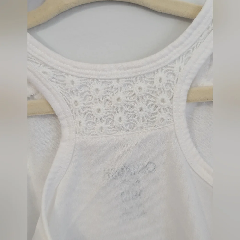 OshKosh B'gosh Orange and White Tank Top Set Size 18 Months